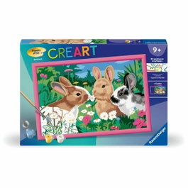 Ravensburger CreArt Kids Lapins dans le pré, Kit de peinture par numéros