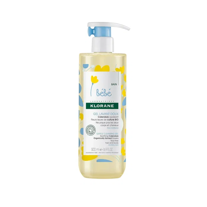 Klorane BÉBÉ Gel lavant doux cheveux et corps 500 ml