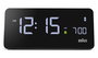 Braun BC-21-B Réveil digital avec charge sans fil 10 W et écran LCD VA, noir