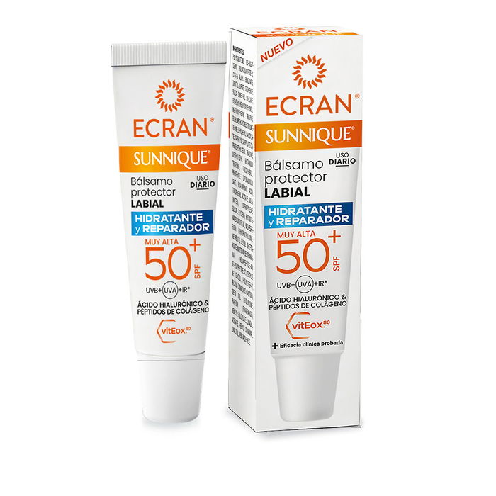 Ecran SUNNIQUE Bâton à Lèvres Protecteur SPF50+ - Soin Hydratant et Anti-Âge avec Acide Hyaluronique - 10 ml Ecran SUNNIQUE Bâton à Lèvres Protecteur SPF50+ - Soin Hydratant et Anti-Âge avec Acide Hyaluronique - 10 ml