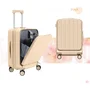 Swiss Fly Valise cabine saumon avec compression sous vide et pompe électrique