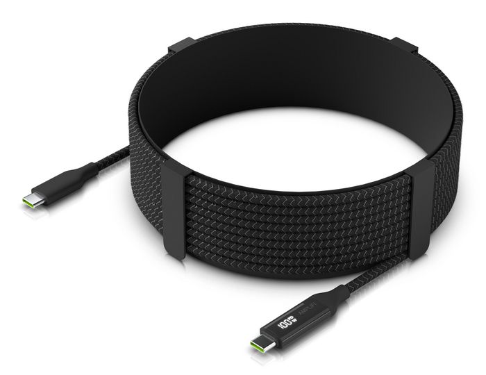 Ubiquiti Câble USB-C avec affichage de charge, 100W, Noir/Gris cool, 7 m Ubiquiti Câble USB-C avec affichage de charge, 100W, Noir/Gris cool, 7 m