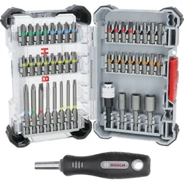 Bosch Accessoires Coffret d'embouts de vissage Extra Hard, 44 pièces + 1 Bosch Pro
