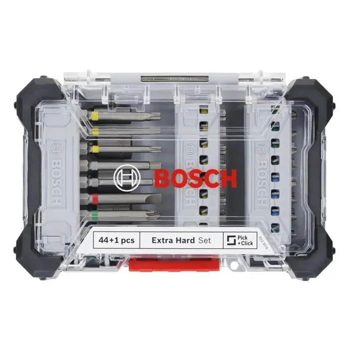 Bosch Accessoires Coffret d'embouts de vissage Extra Hard, 44 pièces + 1 Bosch Pro