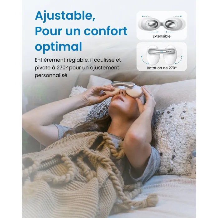 Renpho Eyespa Pods G009 Masque oculaire chaud et froid - Blanc