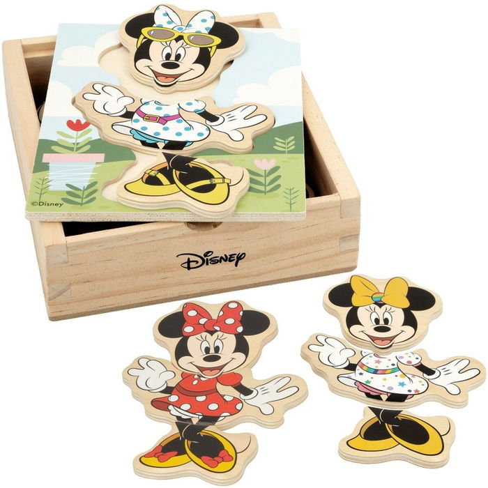 Puzzle enfant en bois Disney + 2 Ans 19 Pièces (12 Unités)