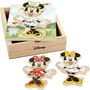 Puzzle enfant en bois Disney + 2 Ans 19 Pièces (12 Unités)
