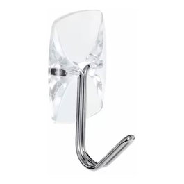 3M Crochets transparents avec pointe en fil et bandes transparentes, 3 unités + 4 bandes, charge max 225 g, transparent