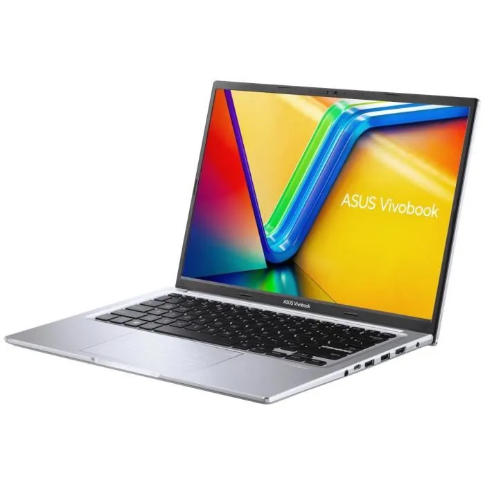 ASUS VivoBook 14 M1405YA-LY296W, PC Portable 14" WUXGA IPS, AMD Ryzen 7 7730U (8 coeurs), 16 Go RAM, 512 Go SSD, Windows 11 Home, AZERTY, Cool Silver