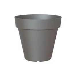 Artevasi Pot de Fleurs Capri - Gris Anthracite - Résistant au Gel - Dimensions 40 x 40 x 34.7 cm - Capacité 28.3 Litres - Pour Intérieur et Extérieur