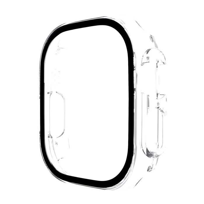 eSTUFF Titan Shield Protection d'écran Intégrale 360° 2-en-1 Antibactérienne en Verre Trempé pour Apple Watch Ultra - Claire