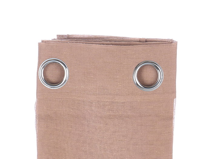 Giftdecor Cortina Marron Transparente Tissu Polyester Lin 34x27x3 cm (Set de 6)