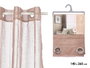 Giftdecor Cortina Marron Transparente Tissu Polyester Lin 34x27x3 cm (Set de 6)