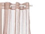 Giftdecor Cortina Marron Transparente Tissu Polyester Lin 34x27x3 cm (Set de 6)