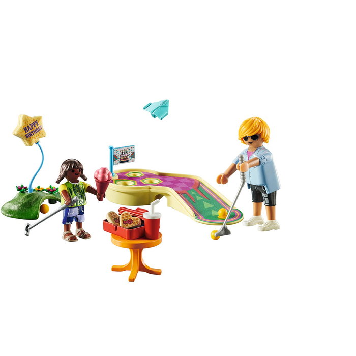 Playmobil Mini Golf My Life 71449 - Set de construction avec tunnel, 3 trous et accessoires - Jeu de mini-golf pour enfants dès 4 ans Playmobil Mini Golf My Life 71449 - Set de construction avec tunnel, 3 trous et accessoires - Jeu de mini-golf pour enfants dès 4 ans