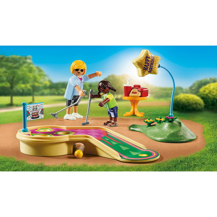 Playmobil Mini Golf My Life 71449 - Set de construction avec tunnel, 3 trous et accessoires - Jeu de mini-golf pour enfants dès 4 ans Playmobil Mini Golf My Life 71449 - Set de construction avec tunnel, 3 trous et accessoires - Jeu de mini-golf pour enfants dès 4 ans