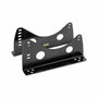 OMP Paire de supports de siège avec insertions latérales en acier noir