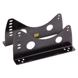 Omp Paire De Supports De Siège Avec Insertions Latérales En Acier De 3 mm D'Épaisseur Noir OMPHC0-0733-B01