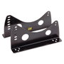 OMP Paire de supports de siège avec insertions latérales en acier noir