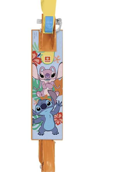 Unice Stitch - Patinette en aluminium pour enfant - 2 roues - Dimensions : 80 x 55,5 x 9,5 cm - Produit en anglais