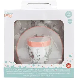 Thermobaby Aristochat - Coffret repas 3 pièces pour tout-petits avec assiette, bol et gobelet, motifs animaux