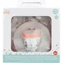 Thermobaby Aristochat - Coffret repas 3 pièces pour tout-petits avec assiette, bol et gobelet, motifs animaux