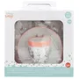 Thermobaby Aristochat - Coffret repas 3 pièces pour tout-petits avec assiette, bol et gobelet, motifs animaux