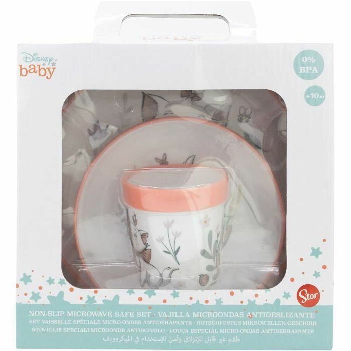 Thermobaby Coffret repas Disney Baby Aristochats Marie - 3 pièces (Assiette, Bol, Gobelet) - Blanc et rose Thermobaby Coffret repas Disney Baby Aristochats Marie - 3 pièces (Assiette, Bol, Gobelet) - Blanc et rose