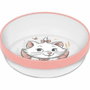 Thermobaby Coffret repas Disney Baby Aristochats Marie - 3 pièces (Assiette, Bol, Gobelet) - Blanc et rose
