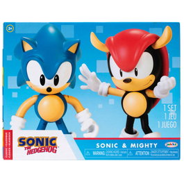 JAKKS PACIFIC Figurines Set Sonic et Mighty Sonic The Hedgehog 10cm
