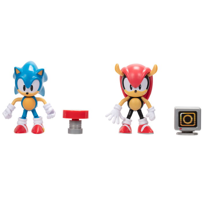 JAKKS PACIFIC Figurines Set Sonic et Mighty Sonic The Hedgehog 10cm