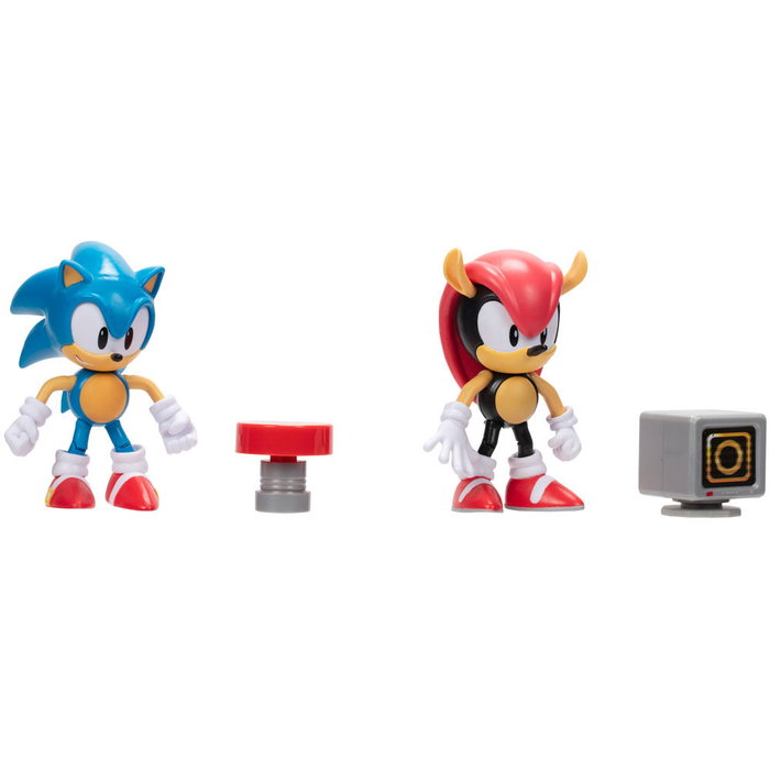 JAKKS PACIFIC Figurines Set Sonic et Mighty Sonic The Hedgehog 10cm