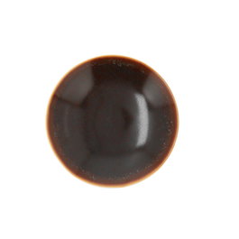 Ariane Plat creux en porcelaine Decor Marron 20 cm