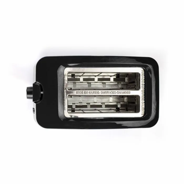 Livoo Grille-pain 2 Fentes DOD162N 750W avec Thermostat Réglable 7 Niveaux, Fonctions Décongélation et Réchauffage, Noir