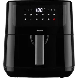 Medion Friteuse à Air 2150 W Noir Écran Tactile 9 Programmes Capacité 6.3 L pour Cuisson Saine P10 XL Réf. 50072999