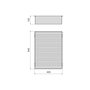 Emuca Panier métallique pour armoires et dressings Quartz, 540 (M70), Acier, Titane
