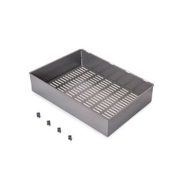 Emuca Panier métallique pour armoires et dressings Quartz, 540 (M70), Acier, Titane