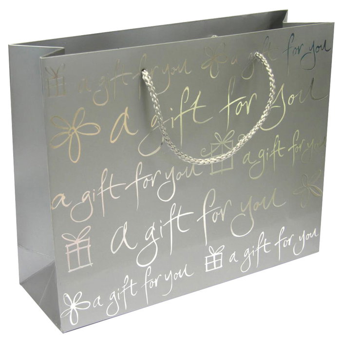 Party Time Sac cadeau 20x25x8 cm avec message 'A gift for you'