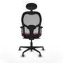 Piqueras y Crespo Chaise de Bureau avec Appui-tête 2D036G1 Bordeaux