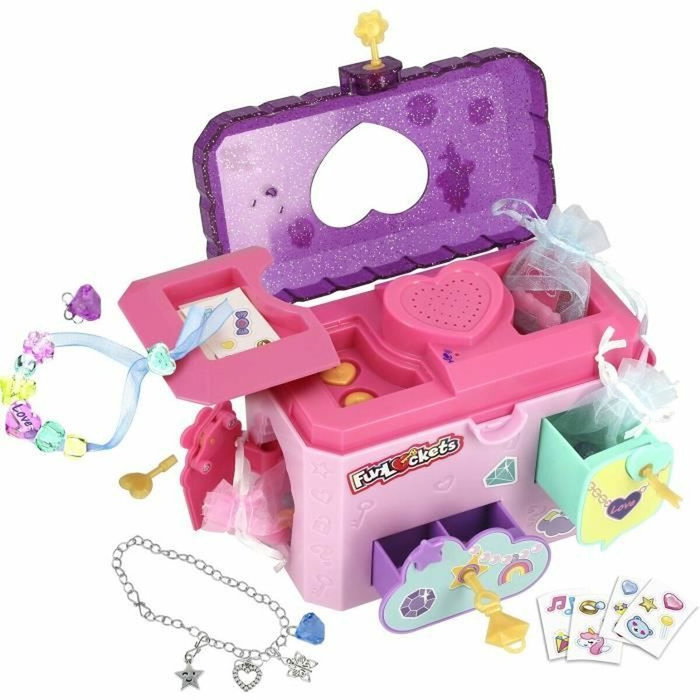 Funlockets Boîte à Bijoux Secrète Électronique Multicouleur Rose