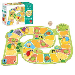 GOULA - Snail Race 1110100766 - Jeu de Société Éducatif pour Enfants à partir de 3 ans - Version Multilingue (Anglais, Français, Allemand, Italien, Portugais, Espagnol)