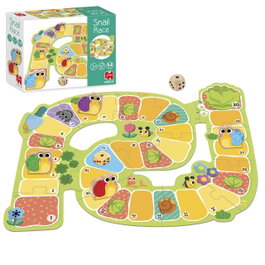 GOULA - Snail Race 1110100766 - Jeu de Société Éducatif pour Enfants à partir de 3 ans - Version Multilingue (Anglais, Français, Allemand, Italien, Portugais, Espagnol)