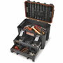 Tood Mallette à outils étanche avec tiroirs noir/orange