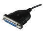 Startechcom Cable Adaptateur USB 2.0 vers DB25 Femelle IEEE 1284 pour Imprimante 1,86 m