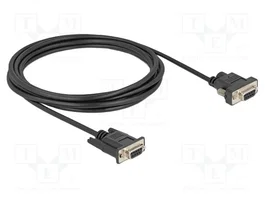 DELOCK Câble RS232 D-Sub 9pin vers DC 5,5/2,1 - 3m