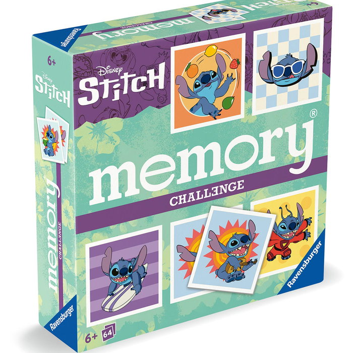 Ravensburger - Jeu de Mémoire Disney Stitch Challenge - Jeu de société Memory pour enfants - À partir de 6 ans - Référence 24697 Ravensburger - Jeu de Mémoire Disney Stitch Challenge - Jeu de société Memory pour enfants - À partir de 6 ans - Référence 24697