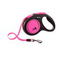 Flexi Laisse enrouleur New NEON Rose fluo 5m - Taille S