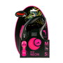 Flexi Laisse enrouleur New NEON Rose fluo 5m - Taille S