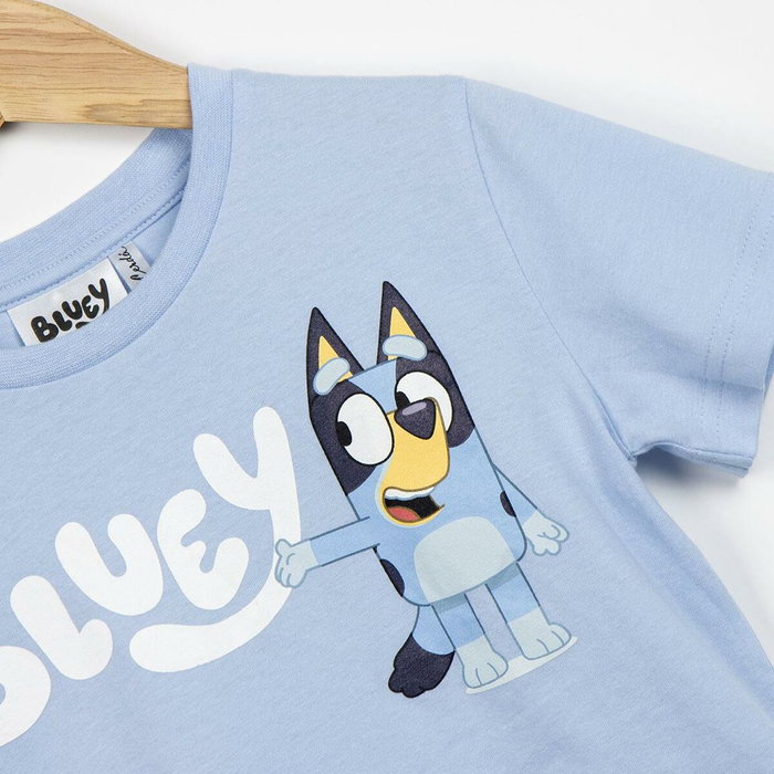 T-shirt à manches courtes enfant Bluey Bleu clair