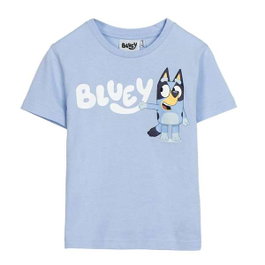 Cerdá Camiseta Corta Single Jersey Bluey 3 Ans - T-shirt Enfant à Manches Courtes 3 Ans avec Motif Bluey - Bleu Clair